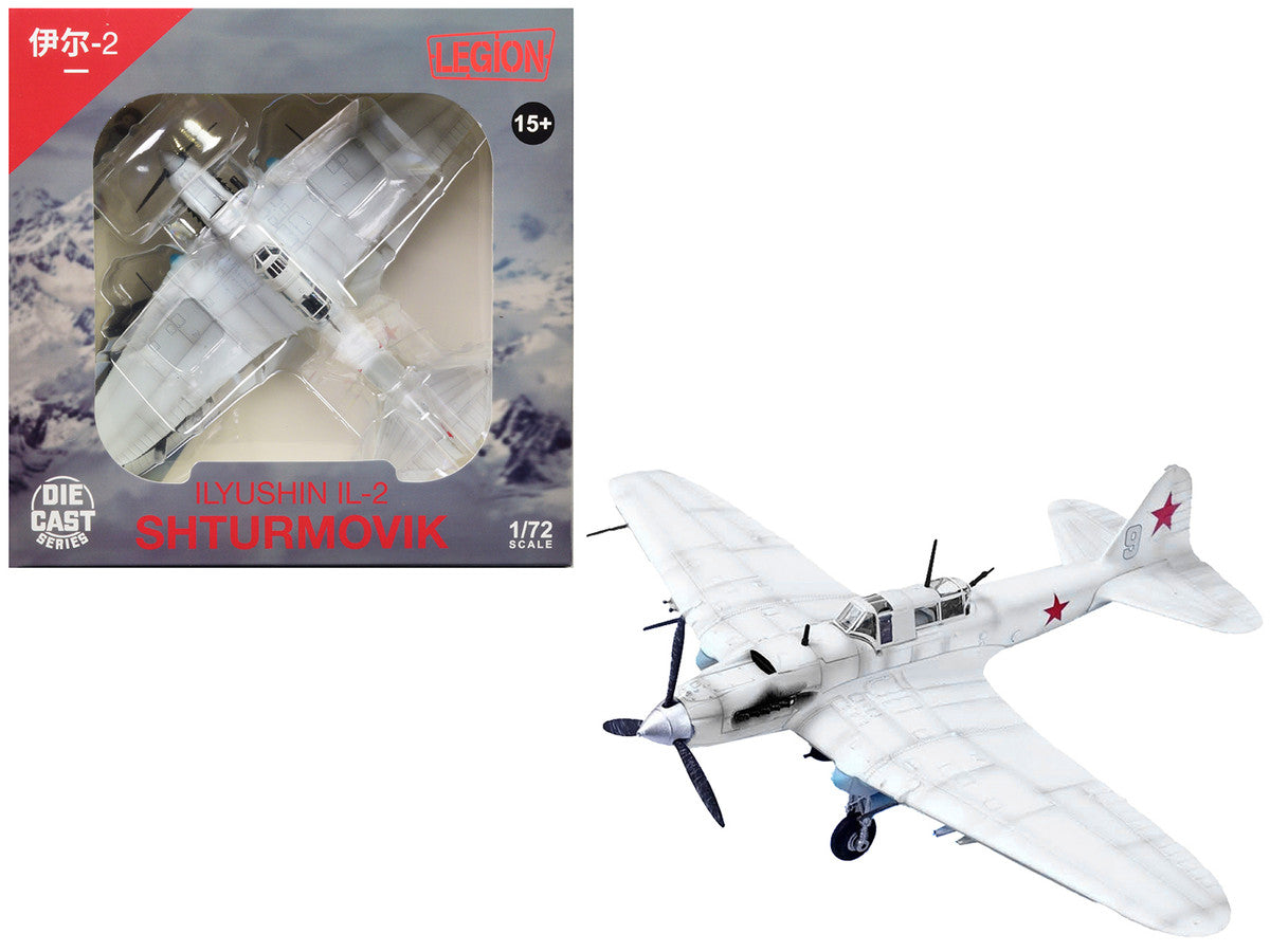 Ilyushin IL-2 Shturmovik Aircraft White "3rd Squadron 505th Air Assault Regiment 226th Air Assault Division Battle of Stalingrad" (1942) Soviet Air Force 1/72 Diecast Model Airplane by Legion Legion