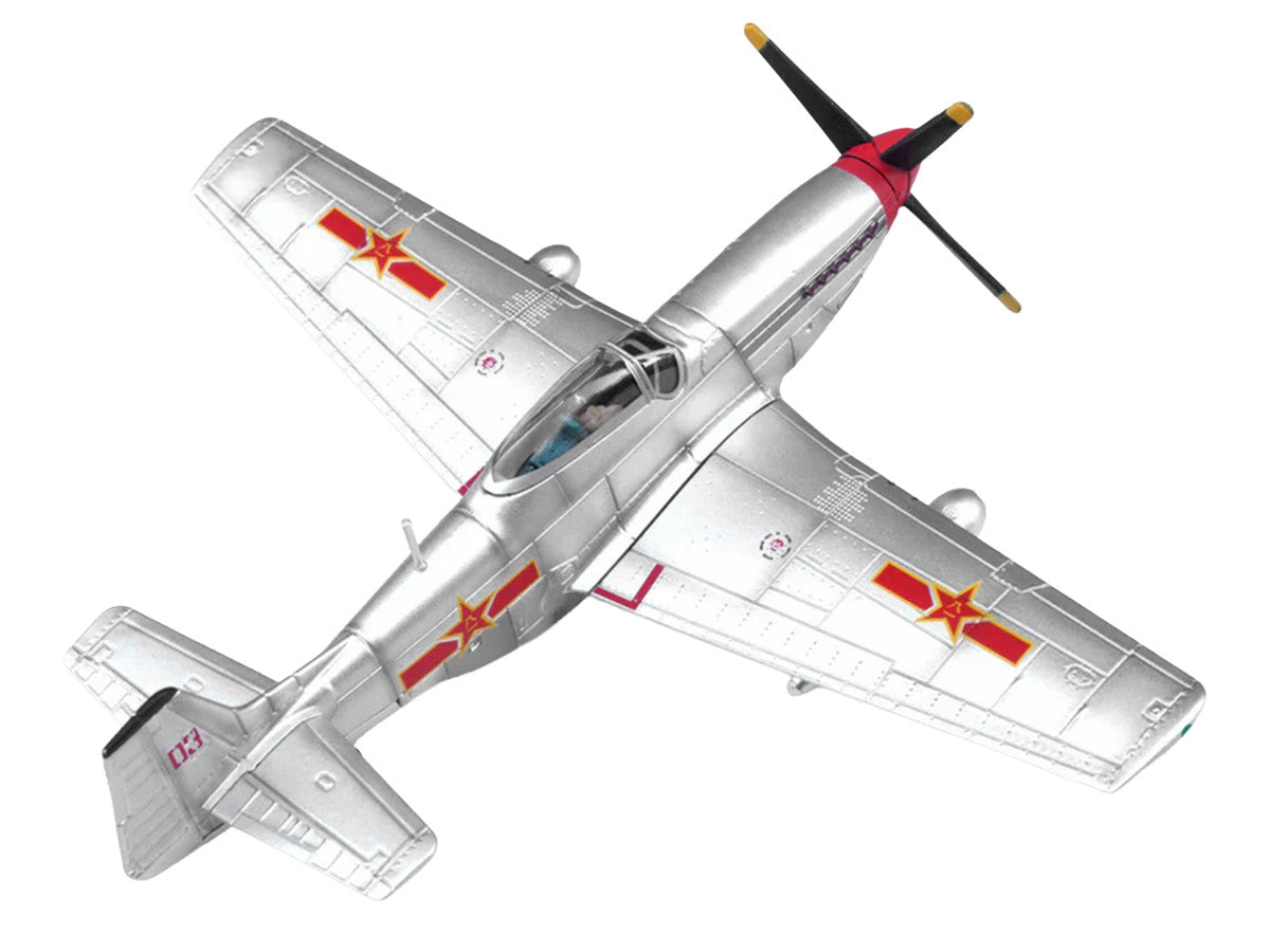 North American P-51D Mustang Aircraft "Captured from Chinese Nationalist Forces Chinese People's Revolution Military Museum" People's Liberation Army Air Force 1/72 Diecast Model Airplane by Legion-0