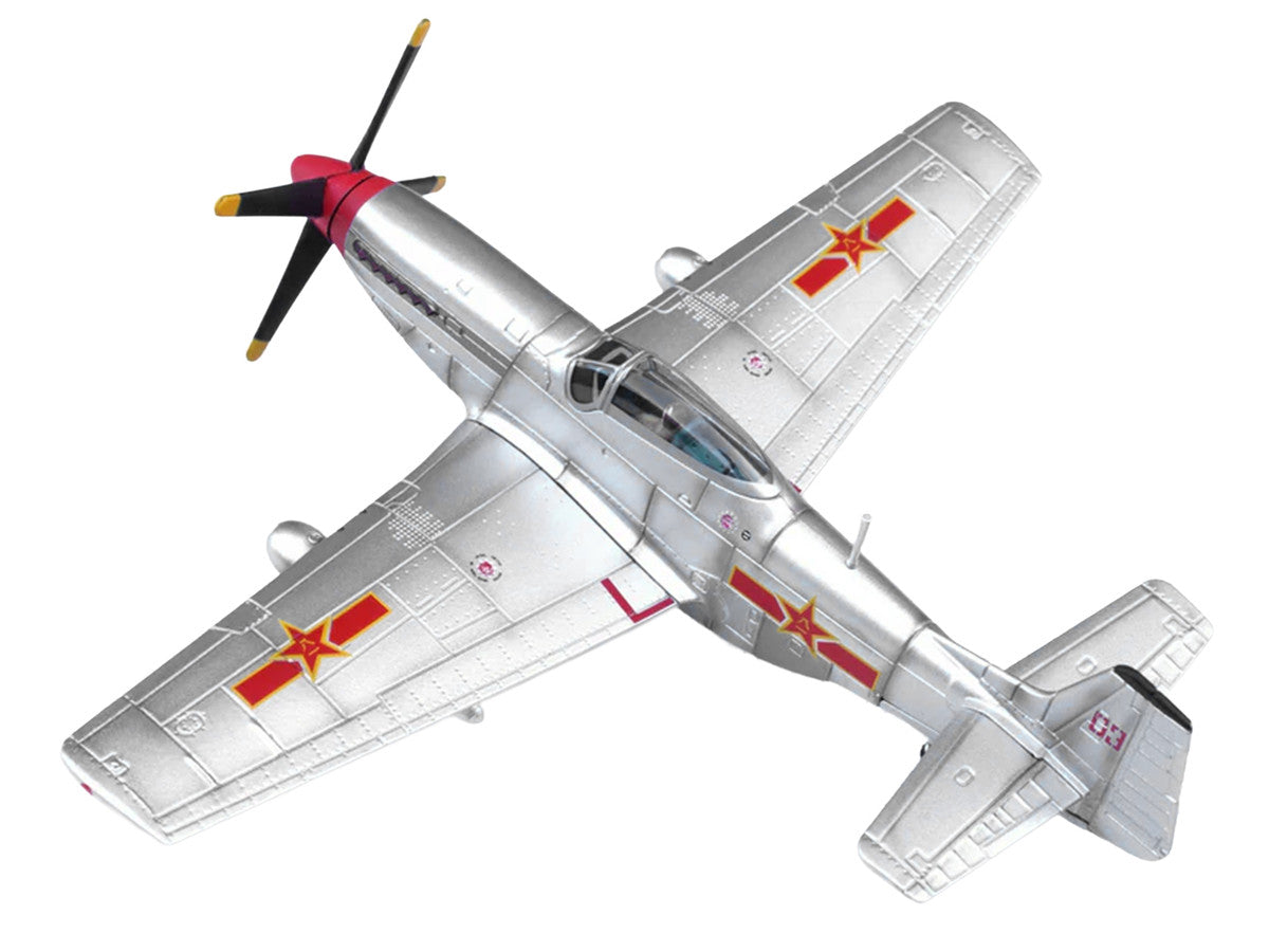 North American P-51D Mustang Aircraft "Captured from Chinese Nationalist Forces Chinese People's Revolution Military Museum" People's Liberation Army Air Force 1/72 Diecast Model Airplane by Legion-3