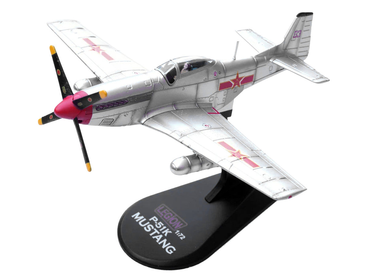 North American P-51D Mustang Aircraft "Captured from Chinese Nationalist Forces Chinese People's Revolution Military Museum" People's Liberation Army Air Force 1/72 Diecast Model Airplane by Legion-2