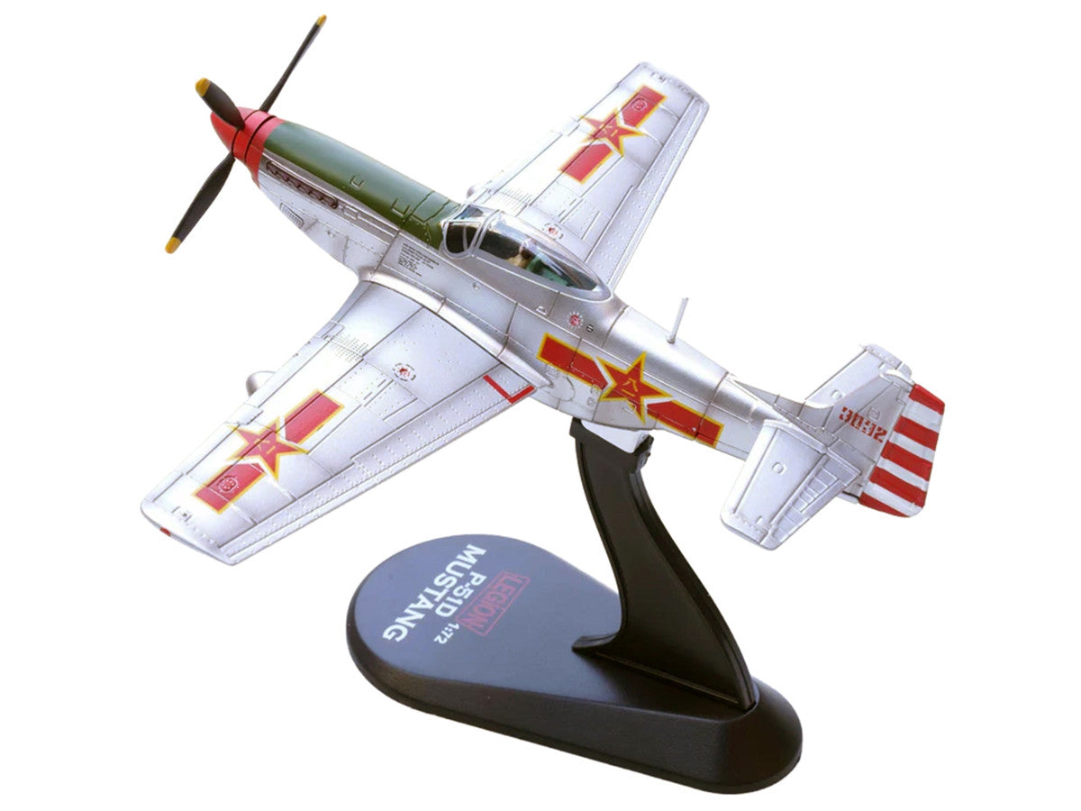 North American P-51K Mustang Aircraft "Captured from Chinese Nationalist Forces Chinese People's Revolution Military Museum" (1949) People's Liberation Army Air Force 1/72 Diecast Model Airplane by Legion-2