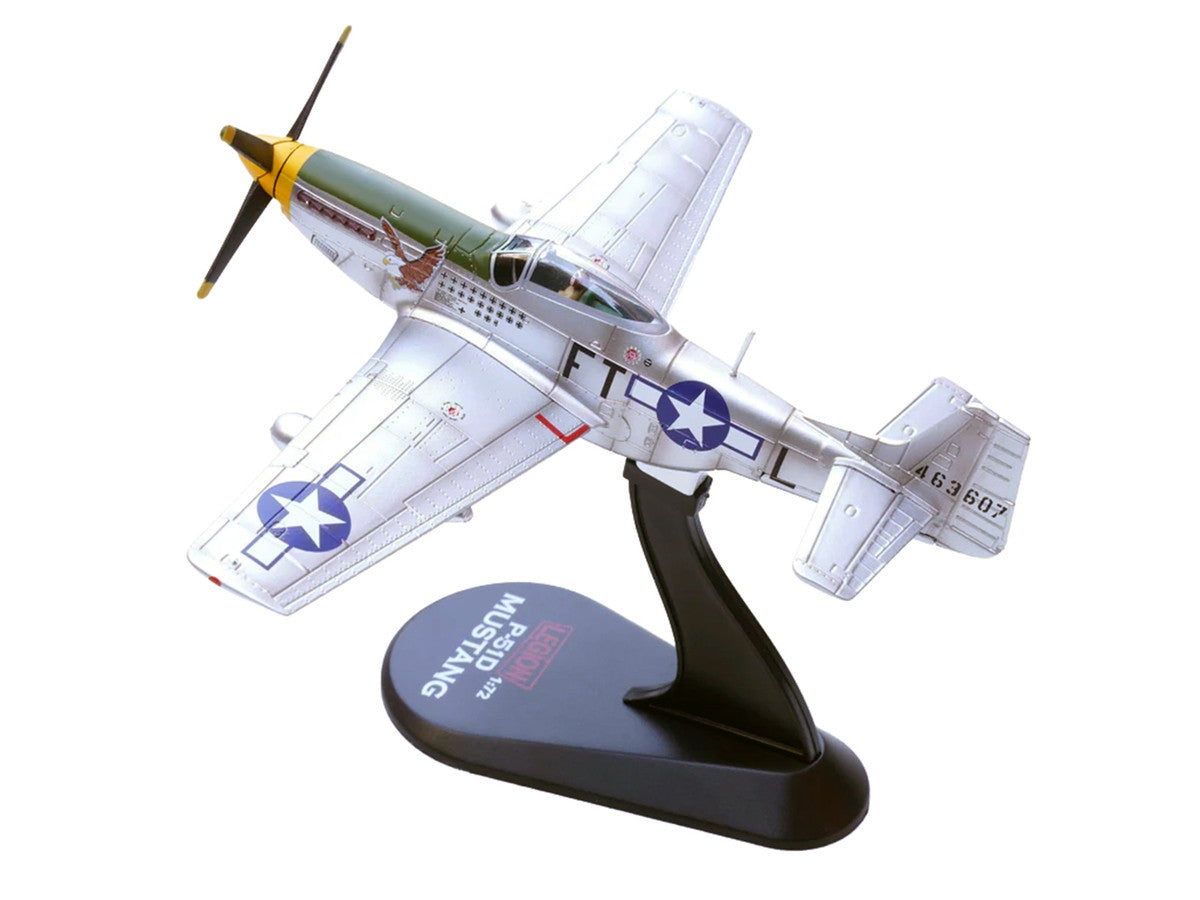 North American P-51D Mustang Aircraft "Feeble Eagle 18.5-victory Ace Glenn Eagleston 353rd Fighter Squadron 354th Fighter Group Ninth Air Force" (1945) United States Army Air Forces 1/72 Diecast Model Airplane by Legion-3