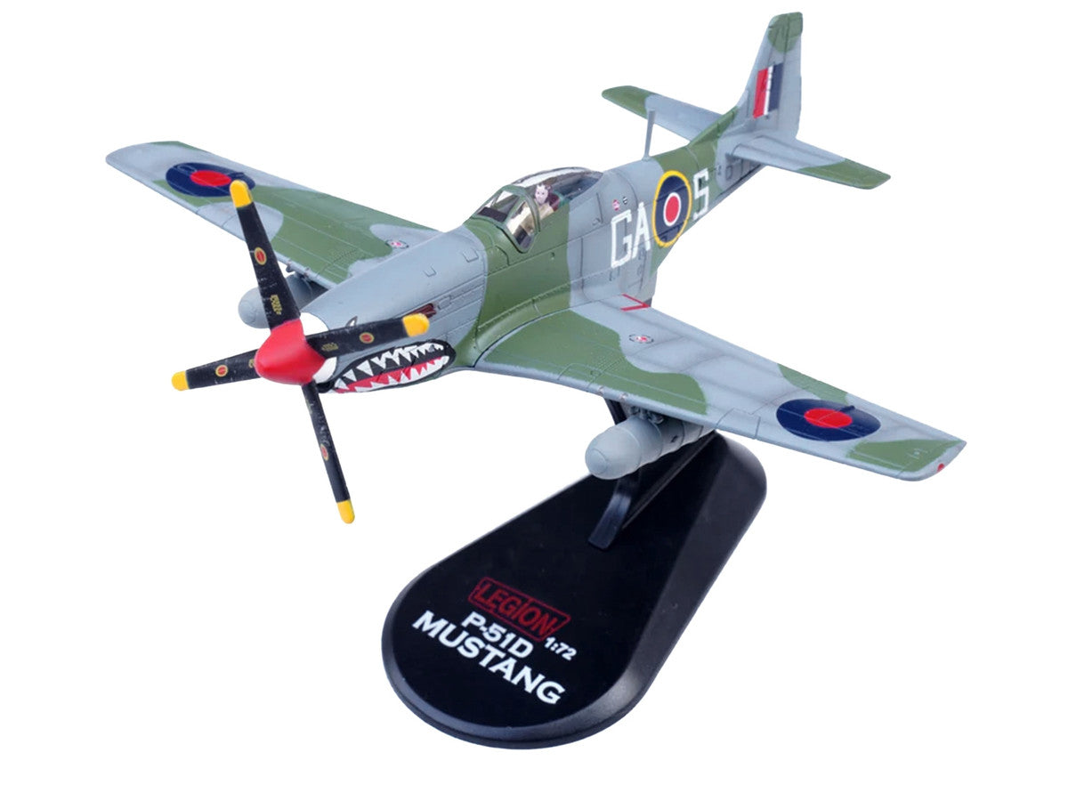 North American Mustang Mk.IV Aircraft "KH774 F/L Ellis Blanchford No. 112 'Shark' Squadron 239 Wing Italy" (1945) Royal Air Force 1/72 Diecast Model Airplane by Legion-1