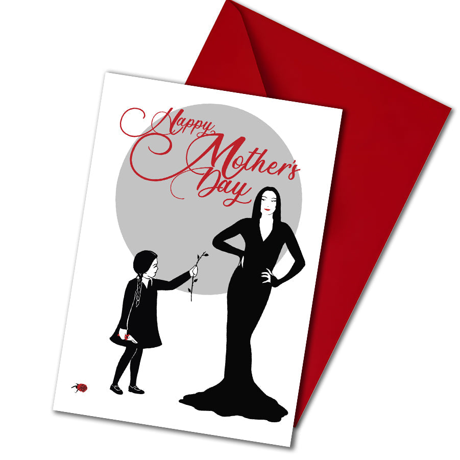 Morticia Mother's Day Card The Misfit Paper Co.