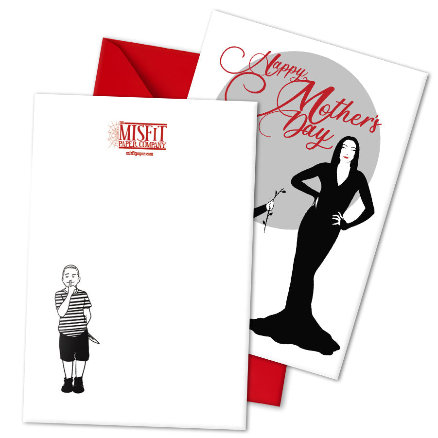 Morticia Mother's Day Card The Misfit Paper Co.