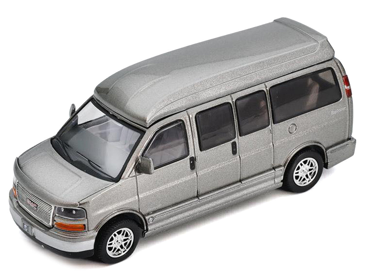 GMC Savana Explorer Limited SE Van Gray Metallic 1/64 Diecast Model Car by Shadow Shadow