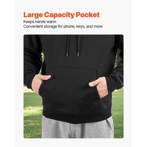 Women Pullover Hoodie, Small Size, Fleece Long Sleeve Comfy Casual Basic Pullover Hooded Sweatshirt, Warm & Skin-friendly, Practical & Trendy, Black Hoodie with Large Pocket for Fall & Winter W2B