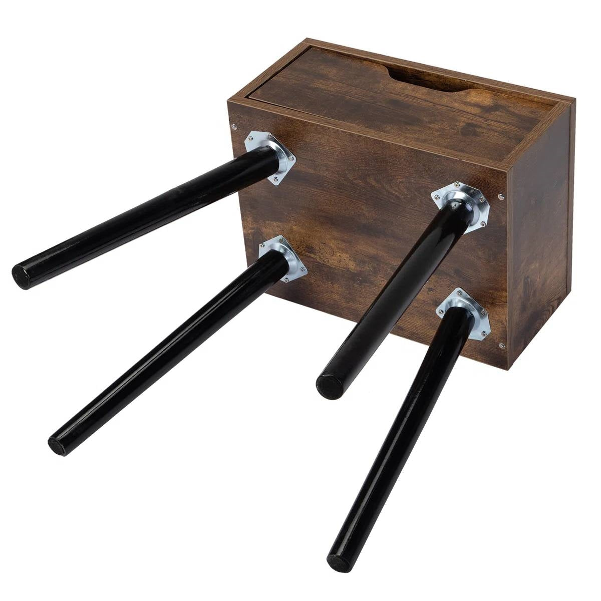 Set of 2 - Modern Mid-Century Farmhouse Bedroom Nightstand End Table-2