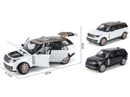 2022 Land Rover Range Rover SV Black Metallic with Moonroof 1/18 Diecast Model Car by Heimanba Heimanba
