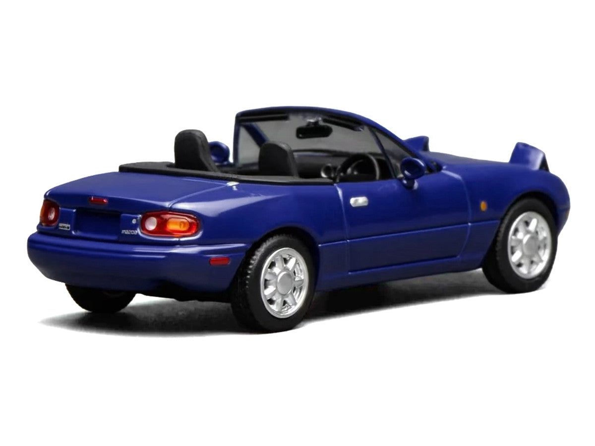 Mazda MX-5 Miata Convertible Laguna Blue 1/64 Diecast Model Car by MotorHelix Motorhelix