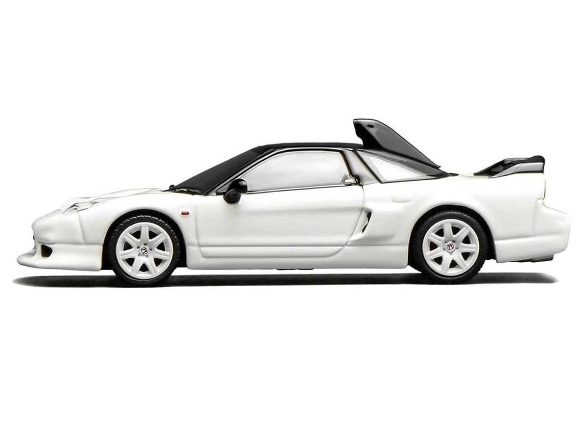 Honda NSX-R GT RHD (Right Hand Drive) Championship White with Black Top "Intern 64" Series 1/64 Diecast Model Car by MotorHelix Motorhelix