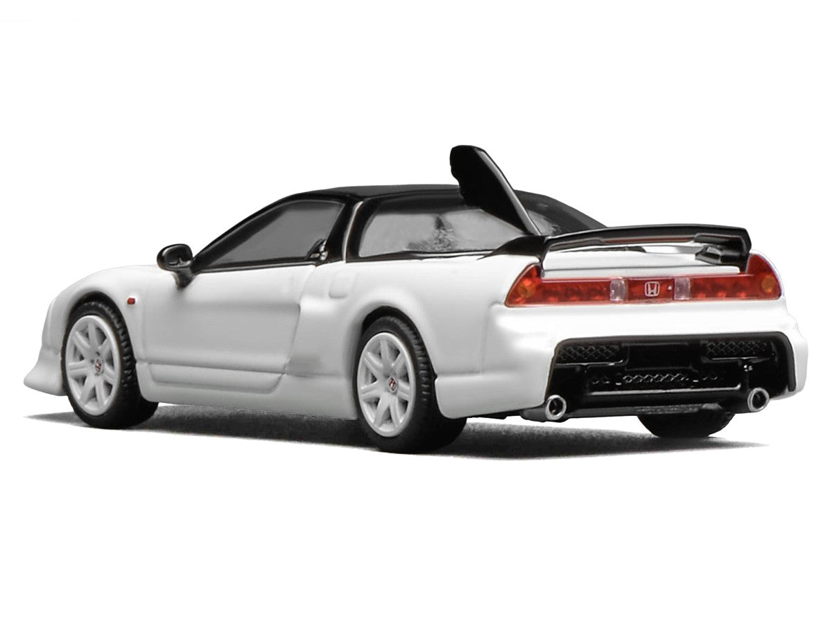 Honda NSX-R GT RHD (Right Hand Drive) Championship White with Black Top "Intern 64" Series 1/64 Diecast Model Car by MotorHelix Motorhelix