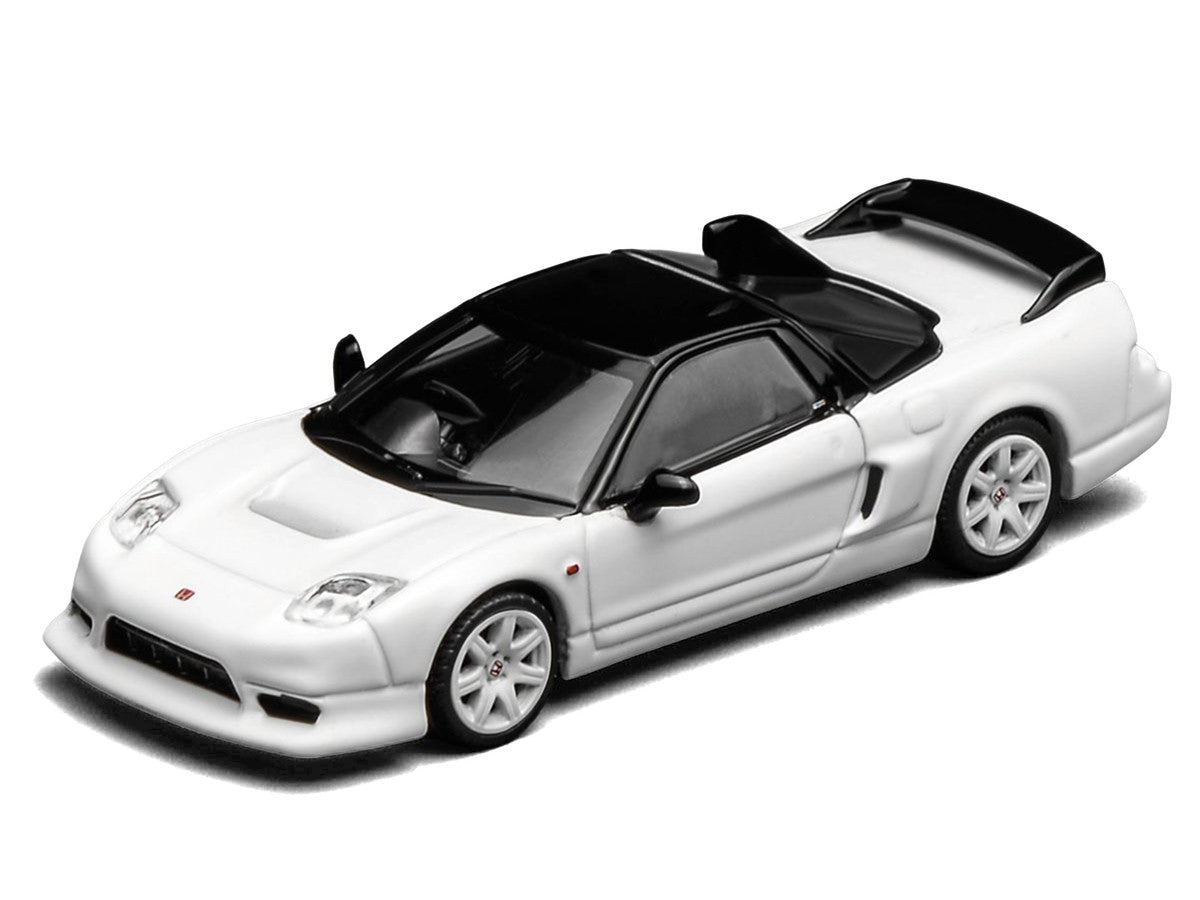 Honda NSX-R GT RHD (Right Hand Drive) Championship White with Black Top "Intern 64" Series 1/64 Diecast Model Car by MotorHelix Motorhelix