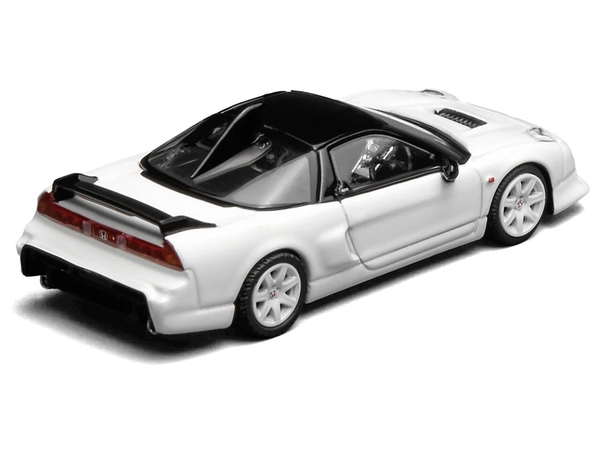 Honda NSX-R GT RHD (Right Hand Drive) Championship White with Black Top "Intern 64" Series 1/64 Diecast Model Car by MotorHelix Motorhelix