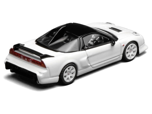 Honda NSX-R GT RHD (Right Hand Drive) Championship White with Black Top "Intern 64" Series 1/64 Diecast Model Car by MotorHelix Motorhelix