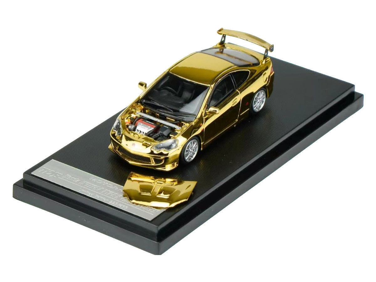 Honda Integra Type R (DC5) MUGEN RHD (Right Hand Drive) Gold Chrome "Thailand Diecast Expo 2026 Event Model" 1/64 Diecast Model Car by MotorHelix Motorhelix