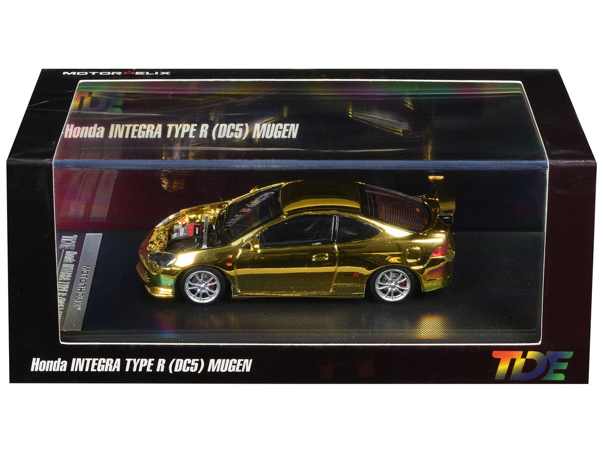 Honda Integra Type R (DC5) MUGEN RHD (Right Hand Drive) Gold Chrome "Thailand Diecast Expo 2026 Event Model" 1/64 Diecast Model Car by MotorHelix Motorhelix
