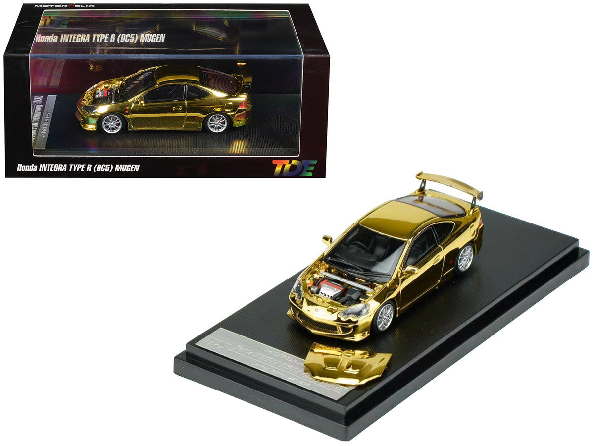 Honda Integra Type R (DC5) MUGEN RHD (Right Hand Drive) Gold Chrome "Thailand Diecast Expo 2026 Event Model" 1/64 Diecast Model Car by MotorHelix Motorhelix