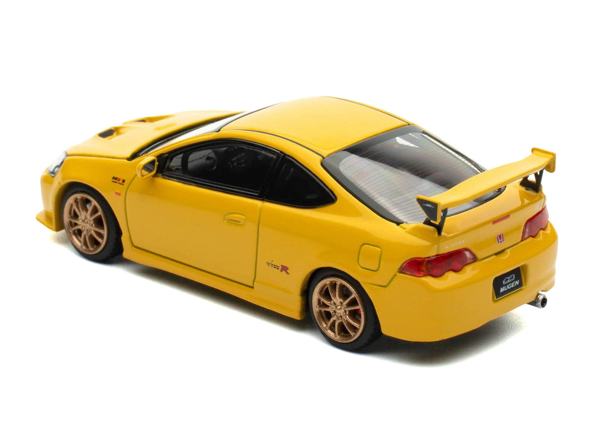 Honda Integra Type R (DC5) MUGEN RHD (Right Hand Drive) Phoenix Yellow 1/64 Diecast Model Car by MotorHelix Motorhelix