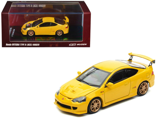 Honda Integra Type R (DC5) MUGEN RHD (Right Hand Drive) Phoenix Yellow 1/64 Diecast Model Car by MotorHelix Motorhelix
