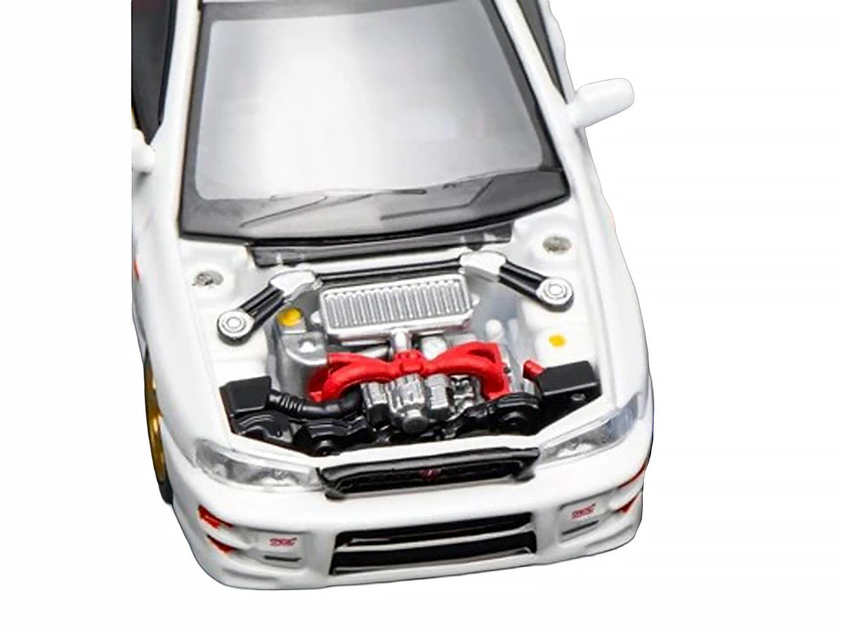 Subaru Impreza WRX STi Wagon Version VI RHD (Right Hand Drive) Pure White 1/64 Diecast Model Car by MotorHelix-1