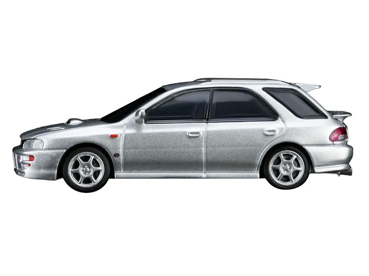 Subaru Impreza WRX STi Wagon Version VI RHD (Right Hand Drive) Arctic Silver Metallic 1/64 Diecast Model Car by MotorHelix Motorhelix
