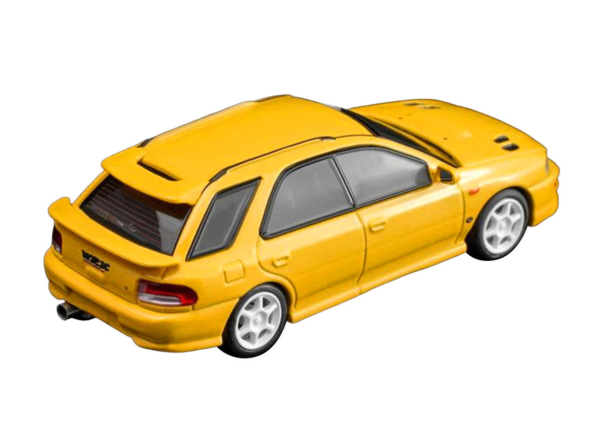 Subaru Impreza WRX STi Wagon Version VI RHD (Right Hand Drive) Cashmere Yellow 1/64 Diecast Model Car by MotorHelix Motorhelix