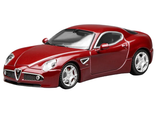 2008 Alfa Romeo 8C Competizione Competition Red Metallic 1/64 Diecast Model Car by MotorHelix Motorhelix