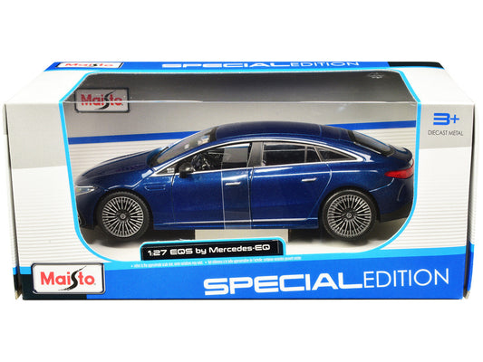 Mercedes-Benz EQS Blue Metallic "Special Edition" Series 1/27 Diecast Model Car by Maisto Maisto