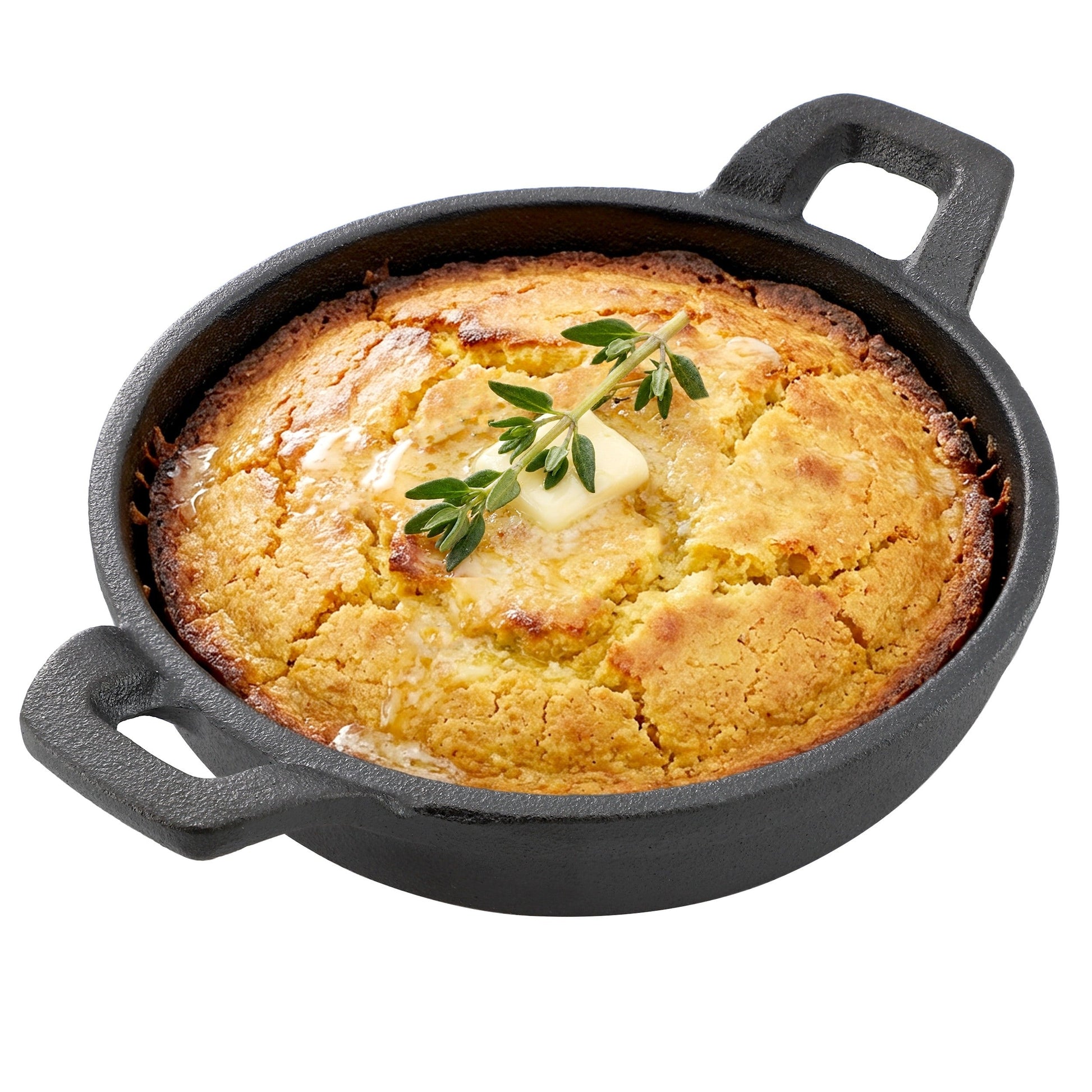Megachef 5 Inch Round Cast Iron Frying Pan for Indoor/Outdoor Use W2B