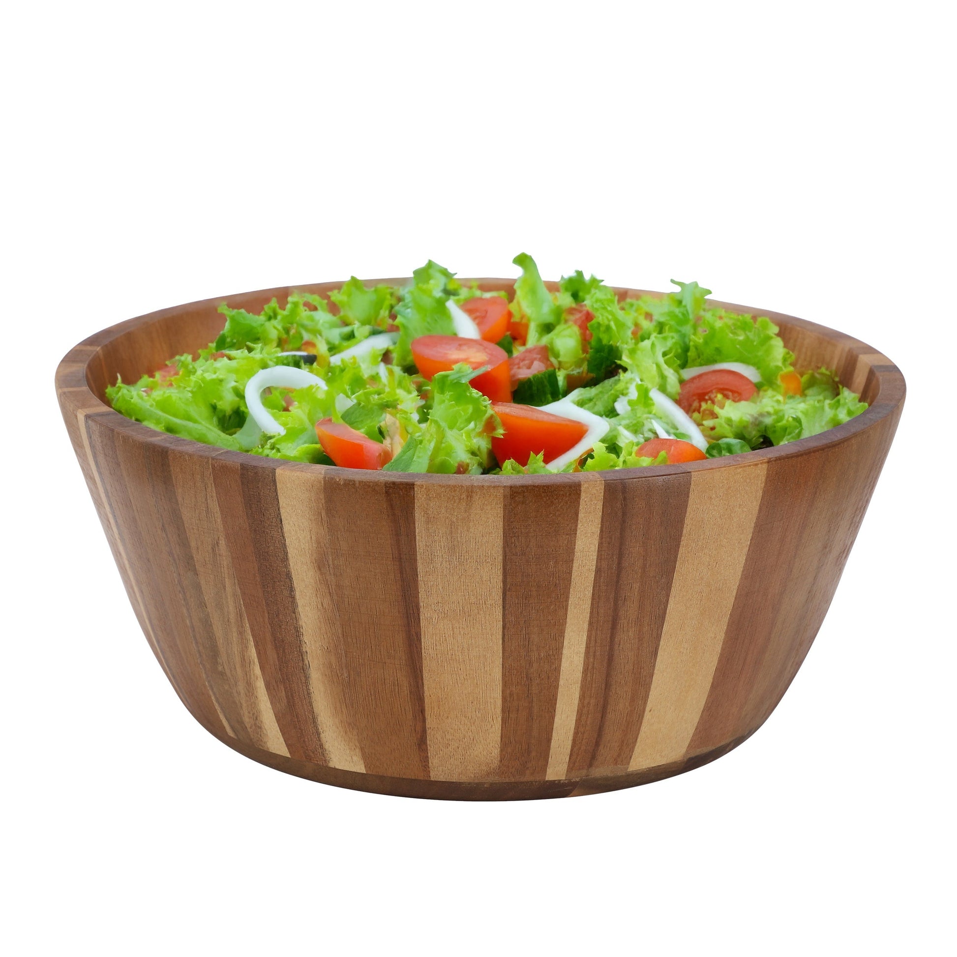 MegaChef 13.8 Inch Jumbo Acacia Wood Salad Bowl W2B