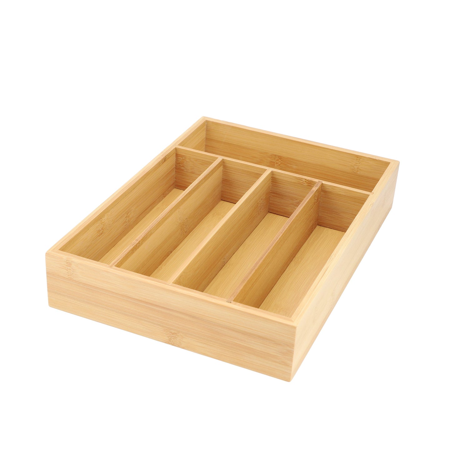 MegaChef Bamboo 5 Section Drawer Organizer W2B