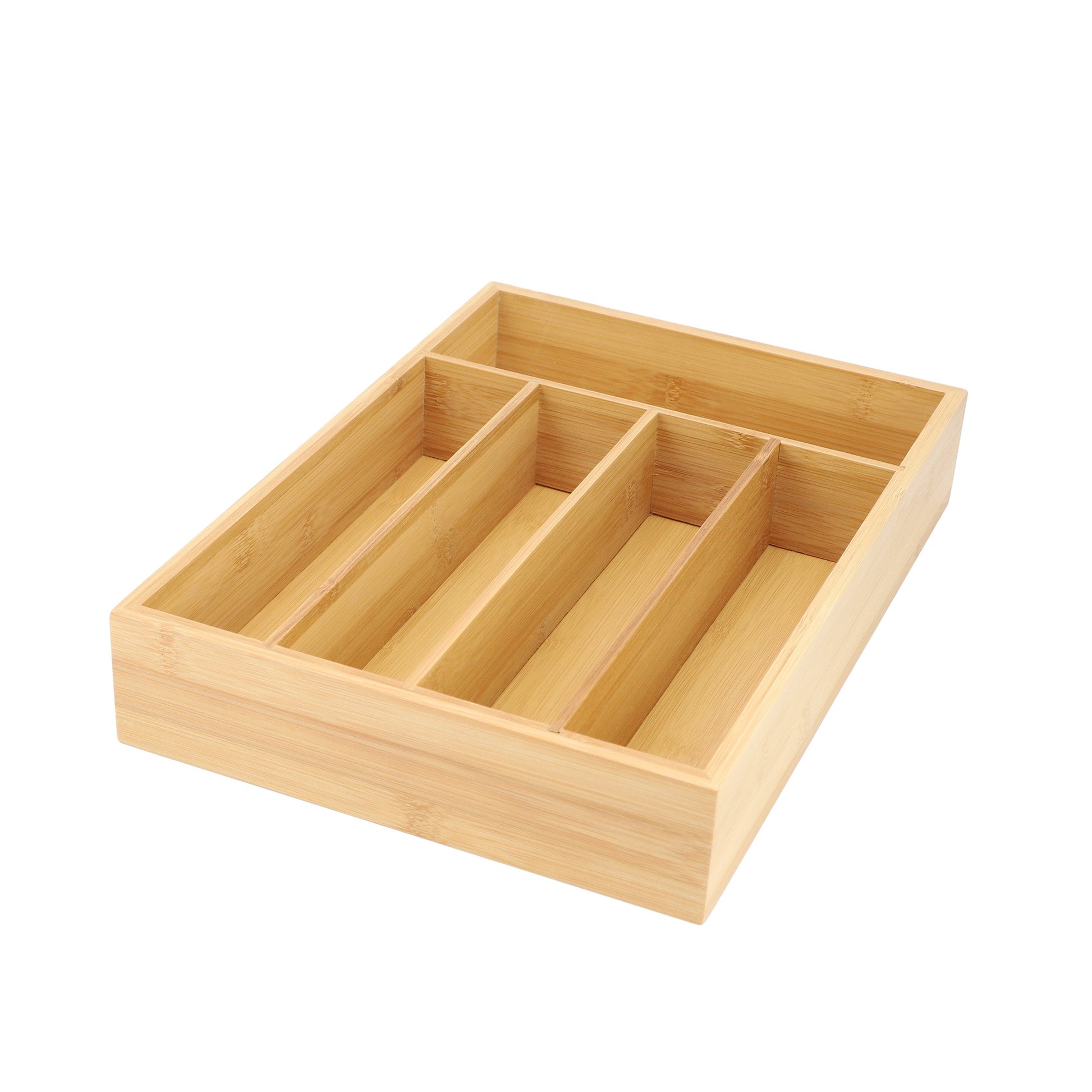 MegaChef Bamboo 5 Section Drawer Organizer W2B