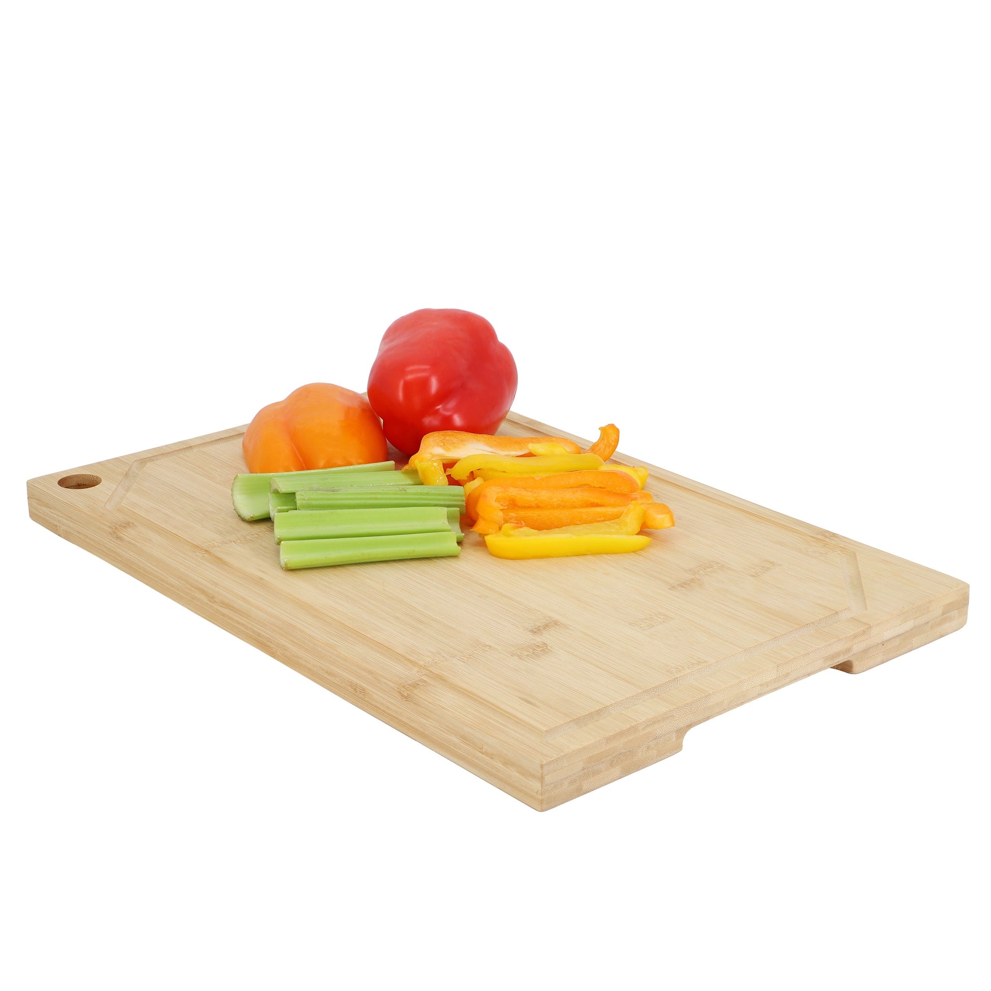 MegaChef 17.5 x 12 Inch Bamboo Wood Cutting Board W2B