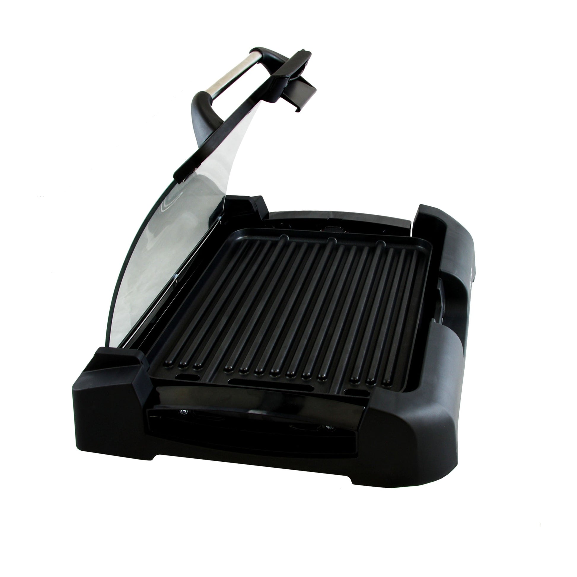 Megachef Reversible Indoor Grill and Griddle with Removable Glass Lid W2B