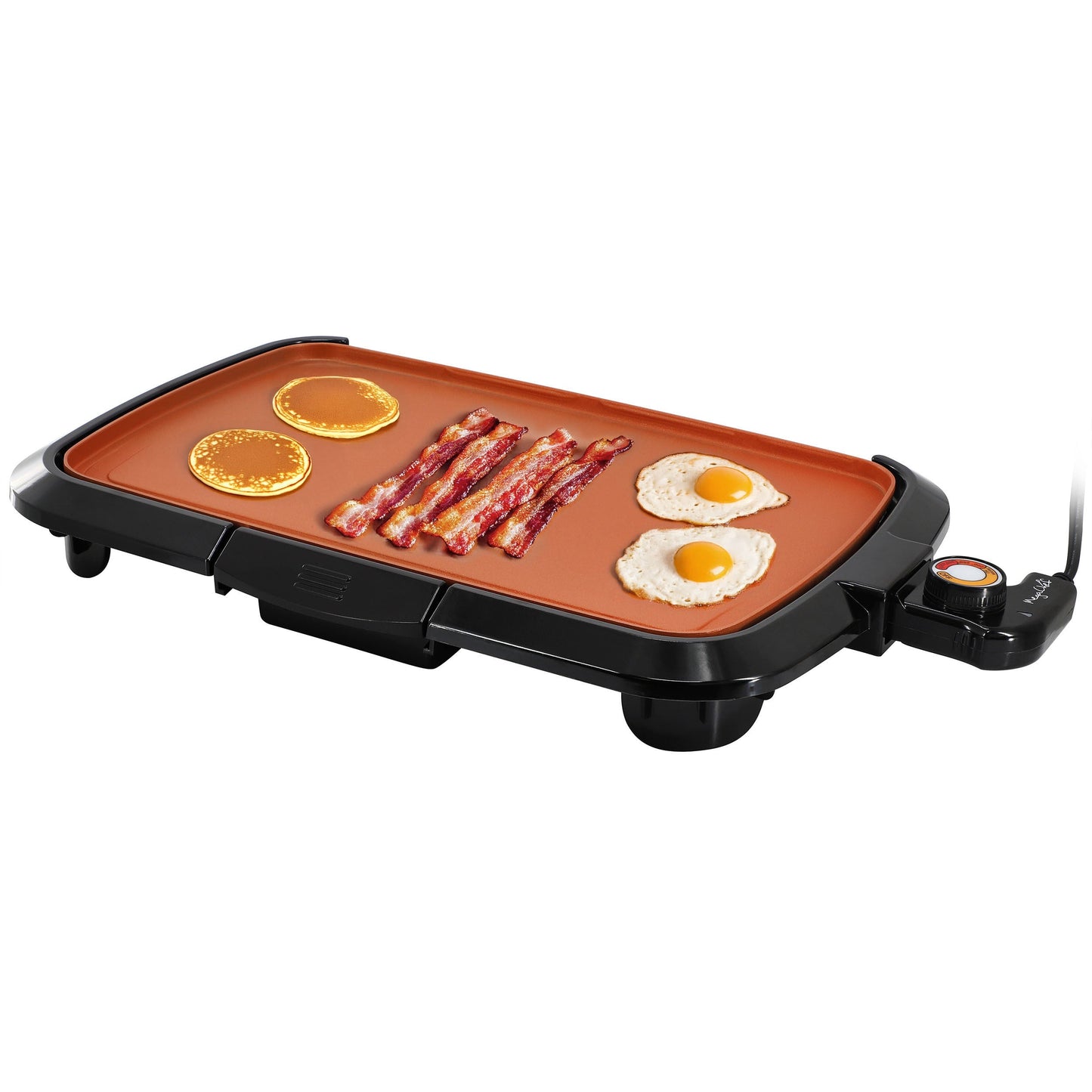 MegaChef 16 Inch Electric Grill in Black with Copper Coating W2B