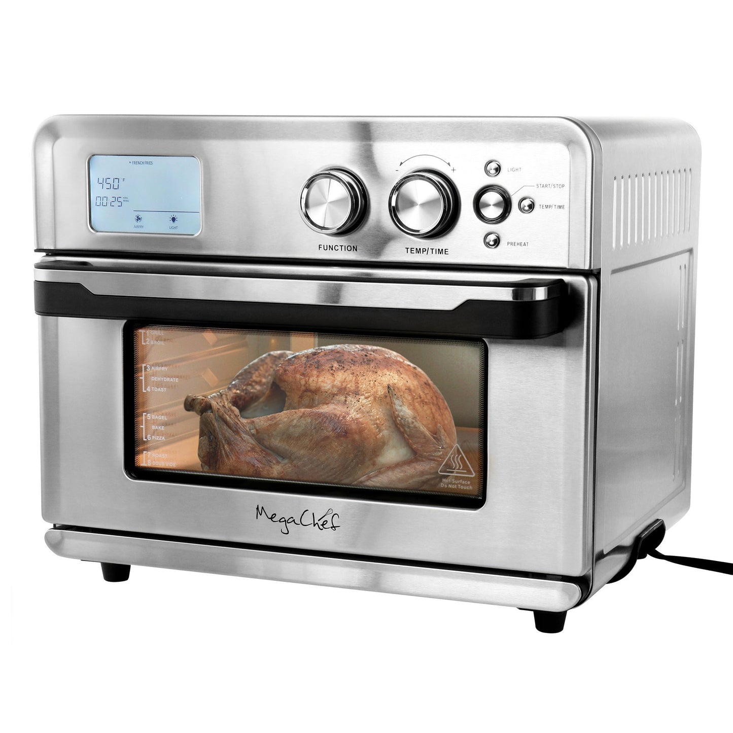 MegaChef Multifunction Air Fryer Toaster Oven with 21 Presets W2B