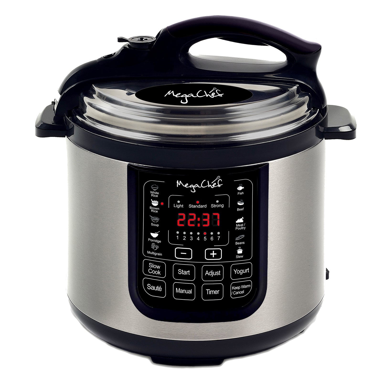 Megachef 8 Quart Digital Pressure Cooker with 13 Pre-set Multi Function Features W2B