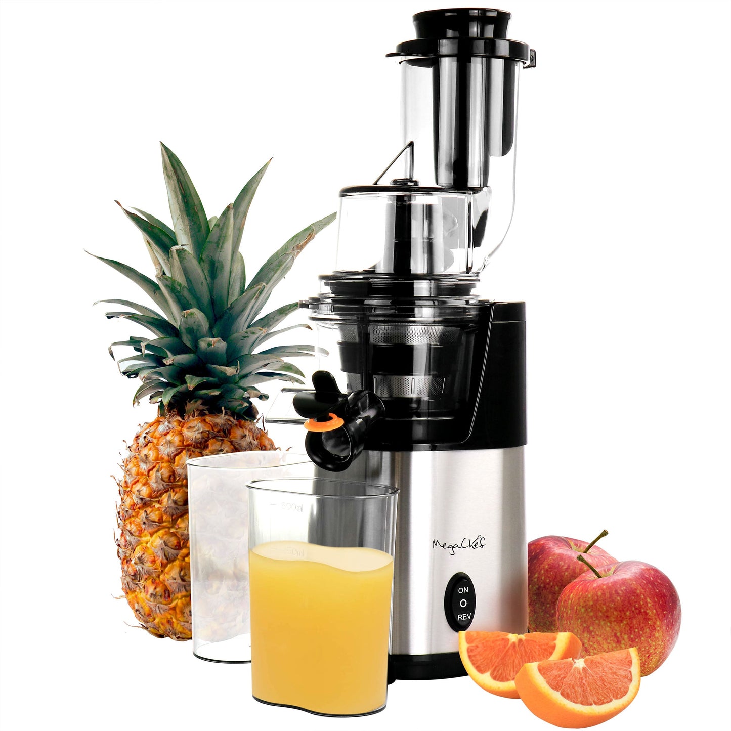 MegaChef Pro Stainless Steel Slow Juicer W2B