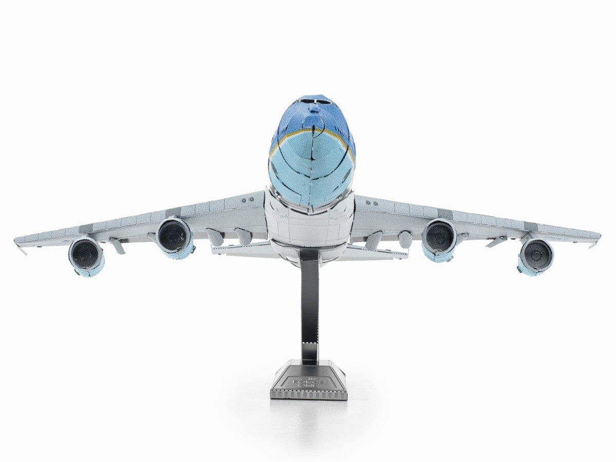 Model Kit Boeing 747 Transport Aircraft "Air Force One Presidential Plane" United States Air Force (Moderate Difficulty) Steel Model by Metal Earth-1
