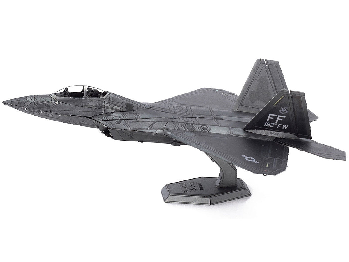 Model Kit Lockheed Martin F-22 Raptor Stealth Aircraft "United States Air Force" (Moderate Difficulty) Steel Model by Metal Earth-1