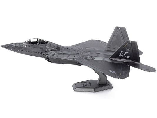Model Kit Lockheed Martin F-22 Raptor Stealth Aircraft "United States Air Force" (Moderate Difficulty) Steel Model by Metal Earth-1