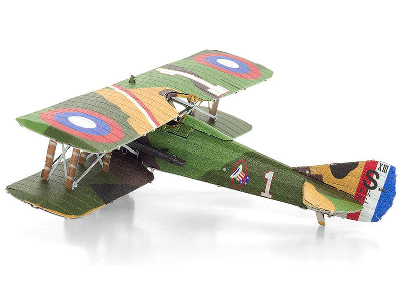 Model Kit SPAD S.XIII Fighter Aircraft "World War I" French Air Force (Moderate Difficulty) Steel Model by Metal Earth-1