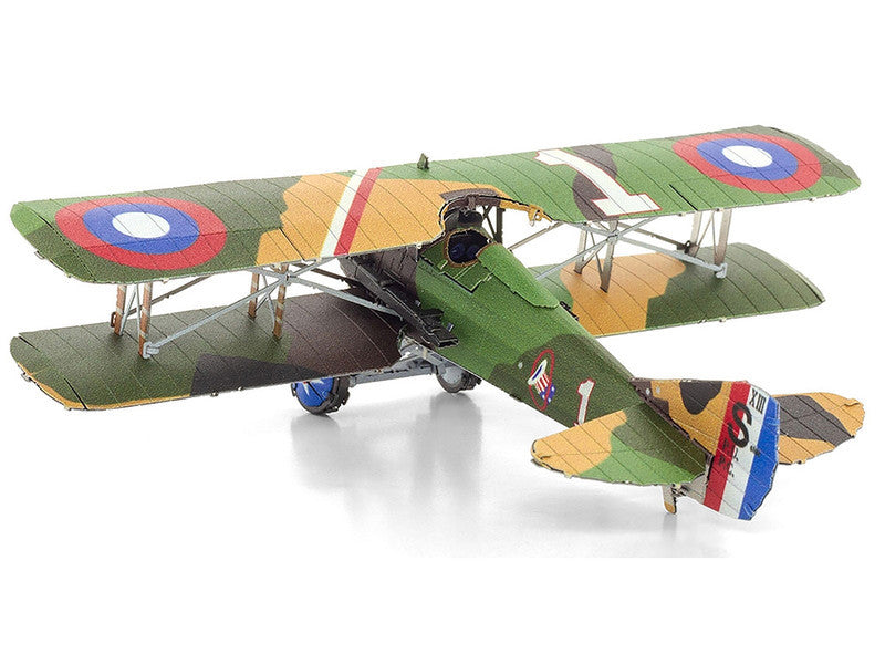 Model Kit SPAD S.XIII Fighter Aircraft "World War I" French Air Force (Moderate Difficulty) Steel Model by Metal Earth-2