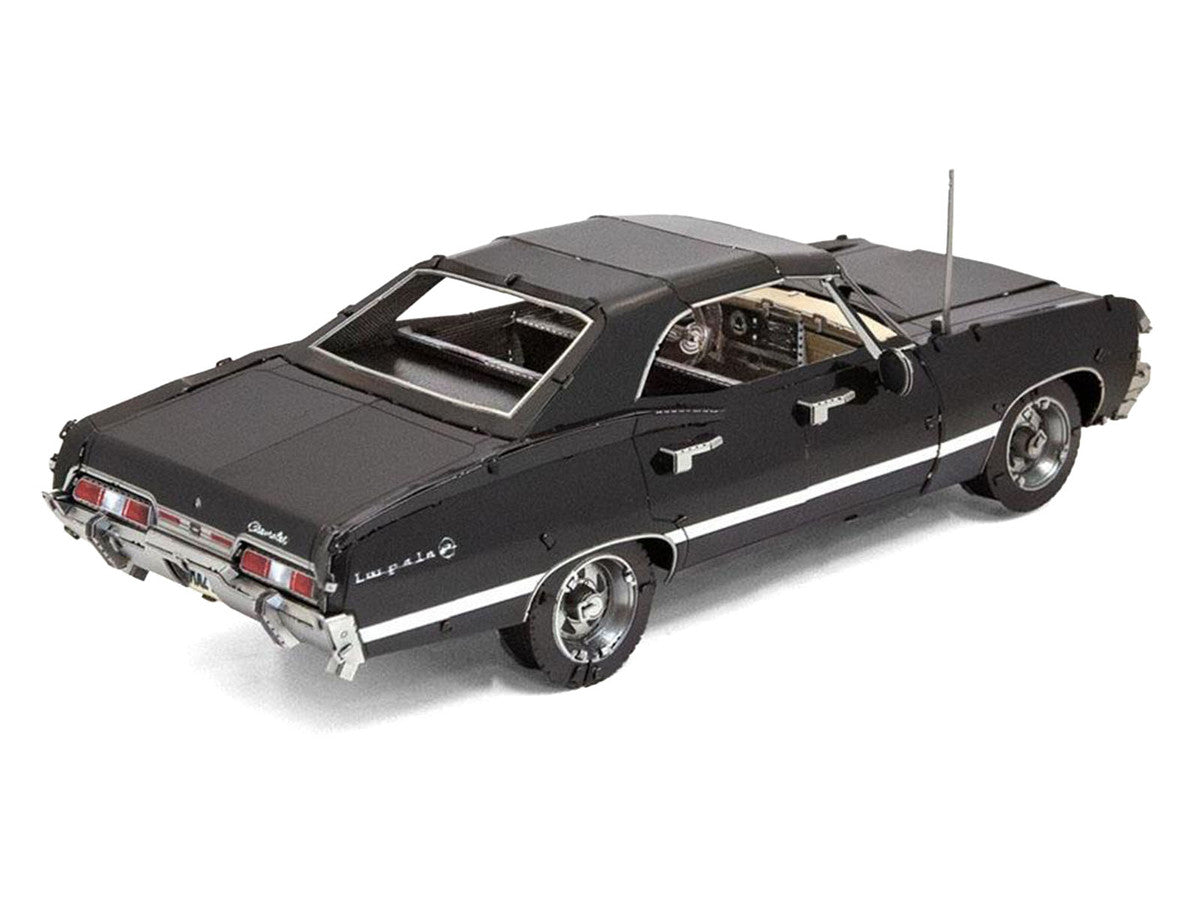 Model Kit 1967 Chevrolet Impala Black (Moderate Difficulty) Steel Model by Metal Earth Metal Earth
