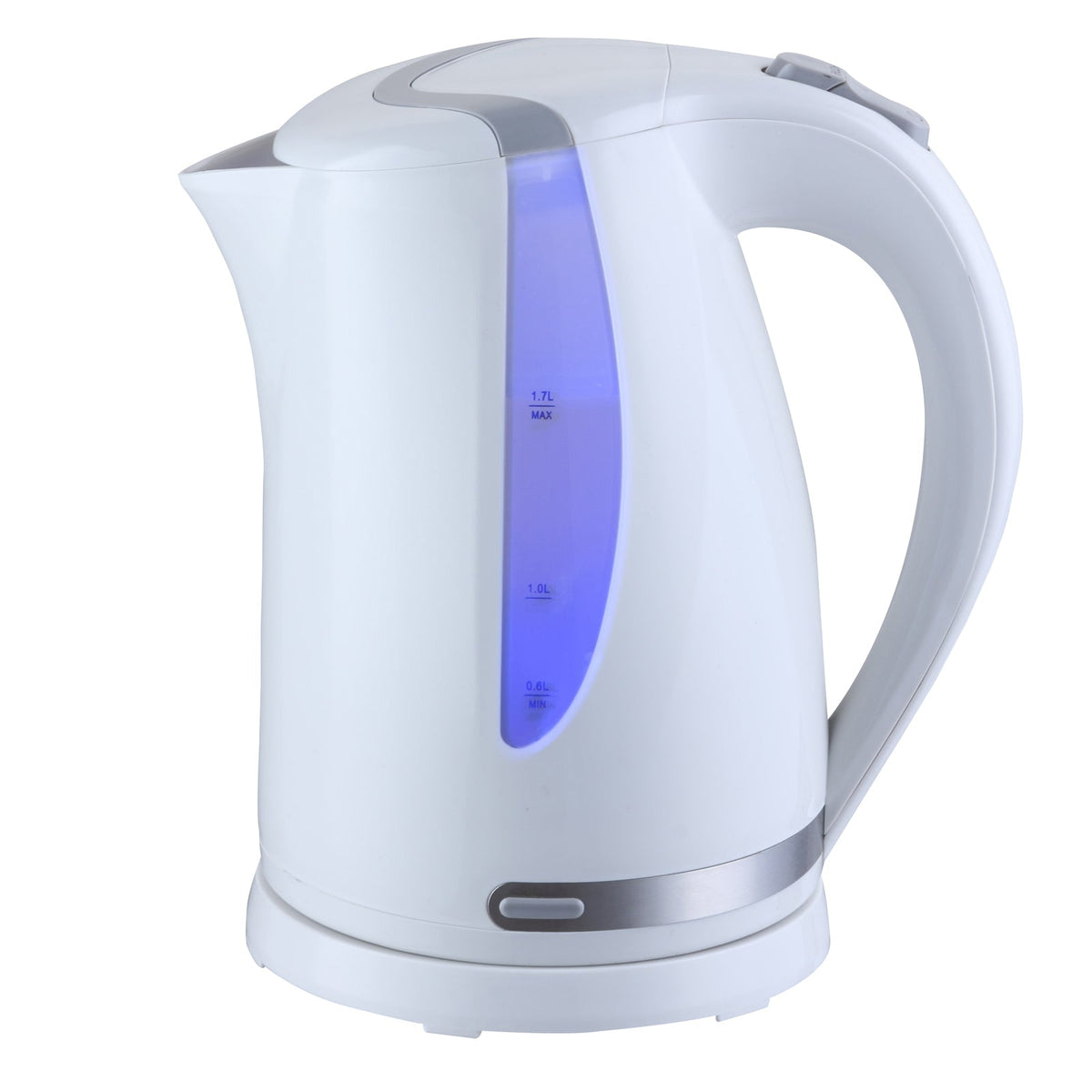 MegaChef 1.7Lt. Plastic Electric Tea Kettle- White W2B