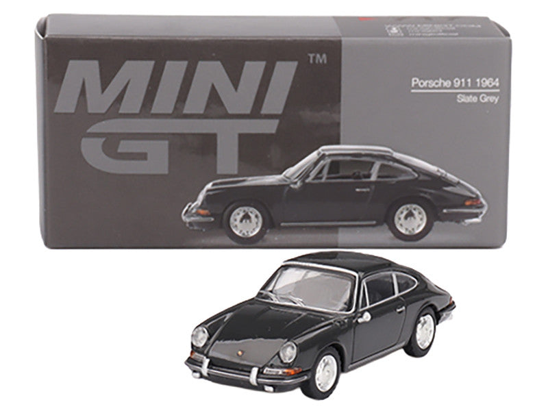 1964 Porsche 911 Slate Gray Limited Edition 1/64 Diecast Model Car by Mini GT Mini GT