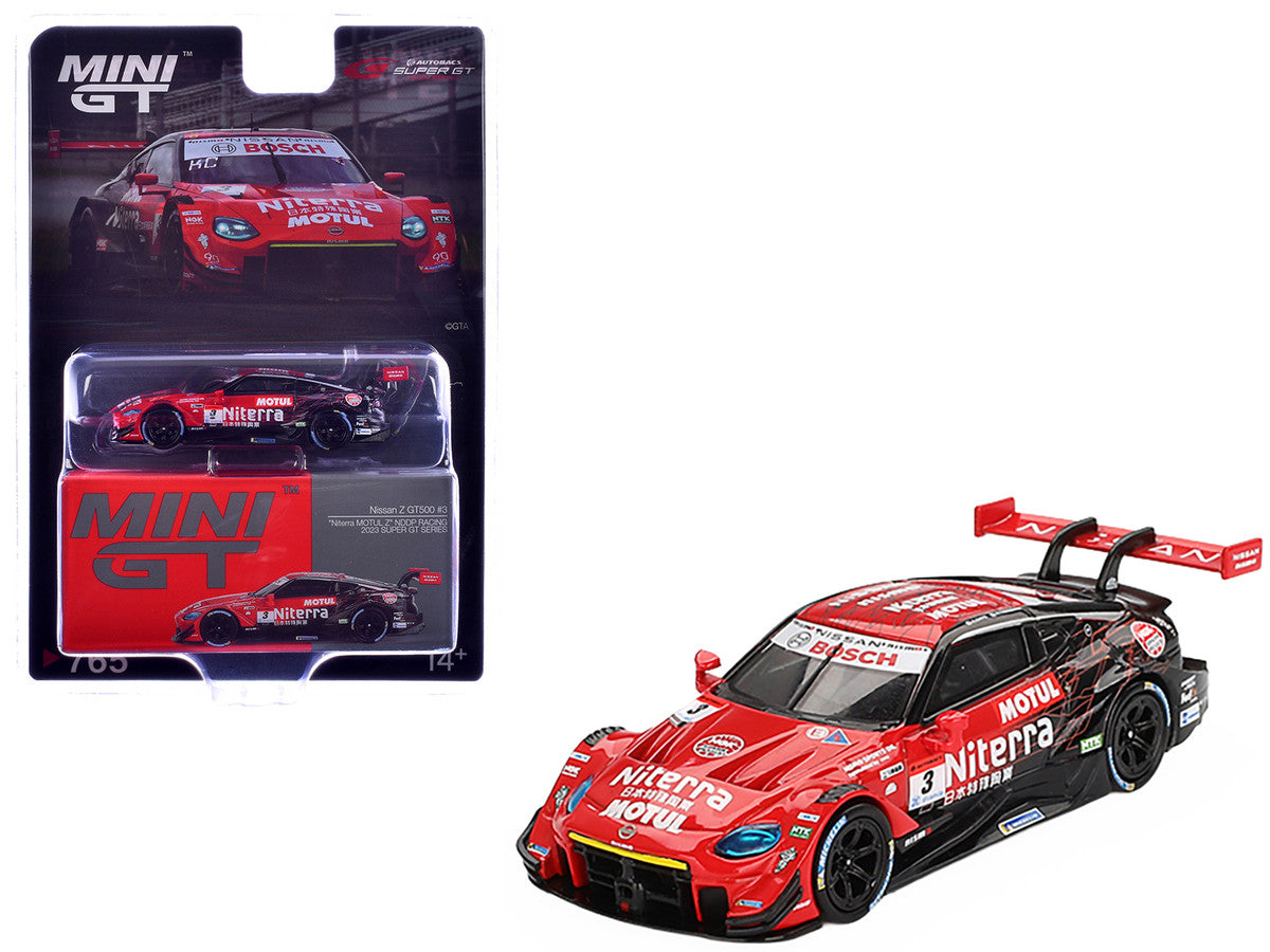 Nissan Z GT500 #3 Katsumasa Chiyo - Mitsunori Takaboshi "Niterra MOTUL Z - NDDP Racing" "Super GT Series" (2023) Limited Edition 1/64 Diecast Model Car by Mini GT Mini GT