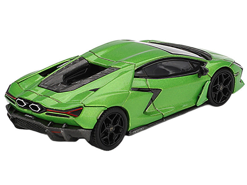 Lamborghini Revuelto Verde Selvans Green Metallic Limited Edition 1/64 Diecast Model Car by Mini GT Mini GT