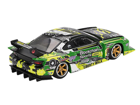 Nissan "LB-Super Silhouette" S15 SILVIA RHD (Right Hand Drive) #555 "V2" Yukio Fausto "Formula Drift Japan" (2024) Limited Edition 1/64 Diecast Model Car by Mini GT Mini GT
